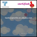 мультфильм комиксов голубое небо белое облако и шар дизайн напечатаны на 100 хлопок атласная ткань техник fot детей пижама